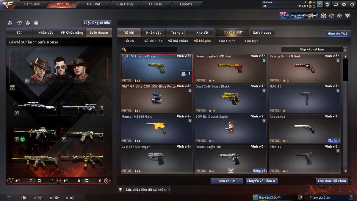 shop acc cf uy tin gia re